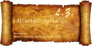 László Zella névjegykártya