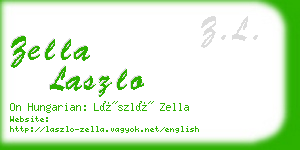 zella laszlo business card